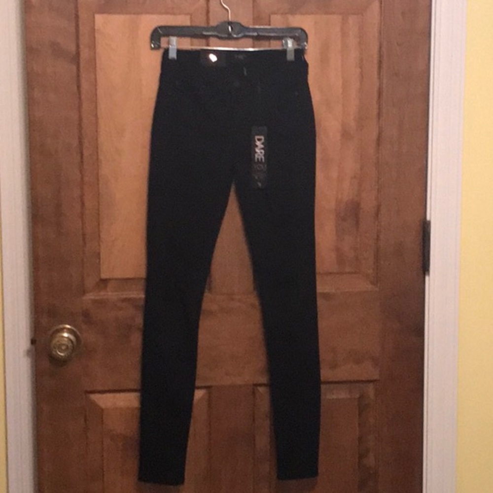 Celebrity Pink Black Leg Ripped Jeans